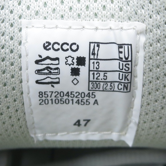 ECCO CS20 Casual Trainer Sneaker Navy Blue Suede Leather Size 47 EU / US 13-13.5 - Picture 8 of 8